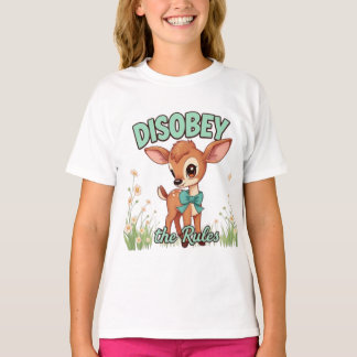 Disobey the Rules Edgy Design Tshirt