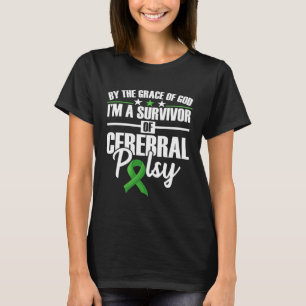 Disorder Green Ribbon Disability CP Cerebral Palsy T-Shirt