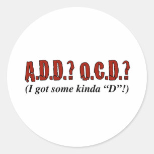 Disorder Party! Classic Round Sticker