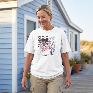 Disorganised Balance – Eclectic Botanical Collage T-Shirt