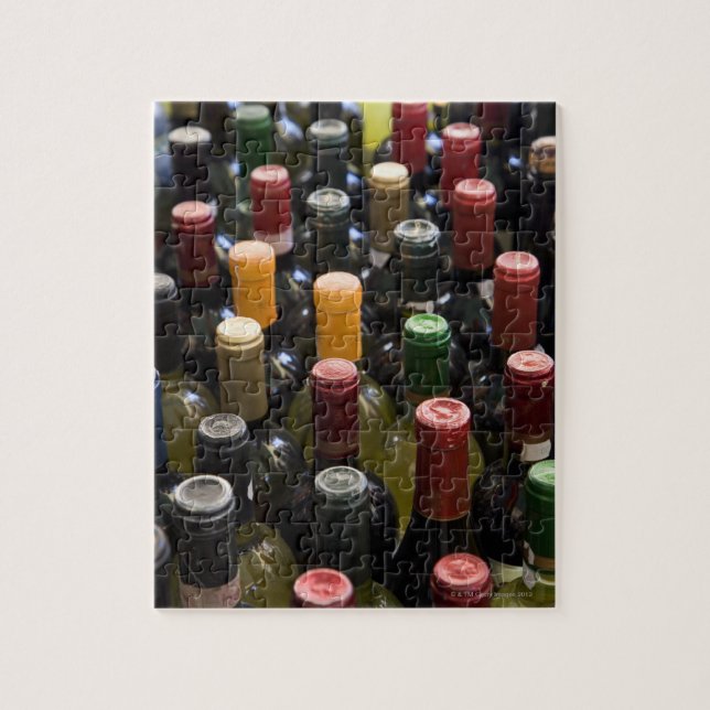 dispaly fo wine bottles in market, Campo di Jigsaw Puzzle (Vertical)