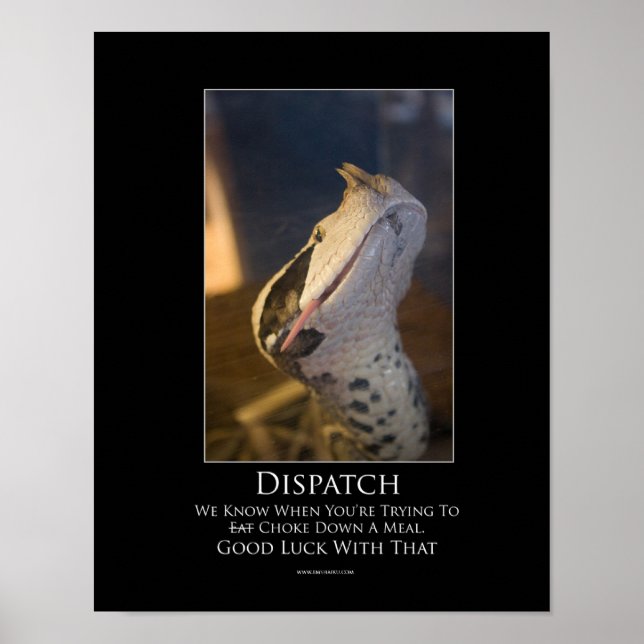 Dispatch Motivational Poster (Front)