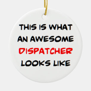 dispatcher, awesome ceramic ornament