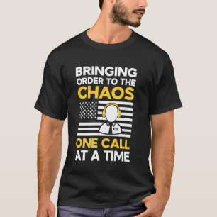 Dispatcher Dad Emergency Dispatcher 911 First Resp T-Shirt