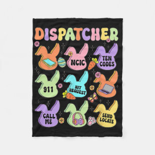 Dispatcher Easter Cute Bunny Coquette Cowgirl East Fleece Blanket
