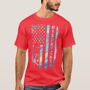 Dispatcher Flag USA TShirt
