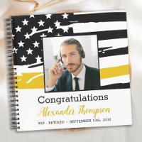 Dispatcher Retirement Photo Thin Gold Line Guest