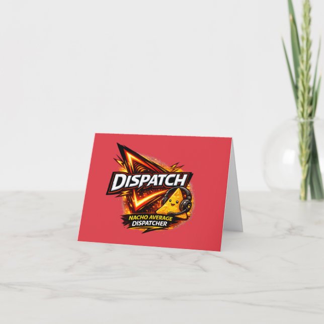 Dispatcher  thank you card (Front)