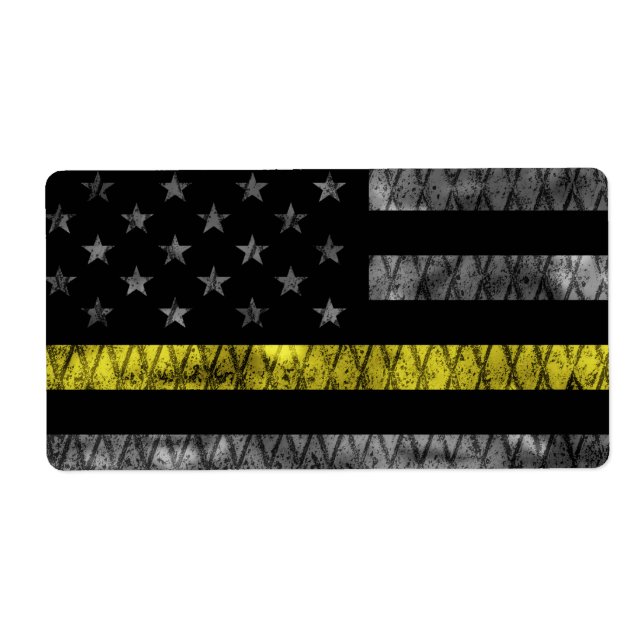 Dispatcher Thin Yellow Line Flag (Front)