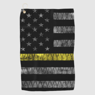 Dispatcher Thin Yellow Line Flag Golf Towel