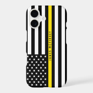 Dispatcher Thin Yellow Line Flag Monogrammed