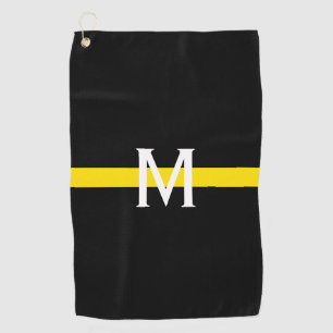 Dispatcher Thin Yellow Line Monogram Golf Towel