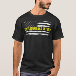 Dispatching Legend Retired US Flag 911 Dispatcher T-Shirt