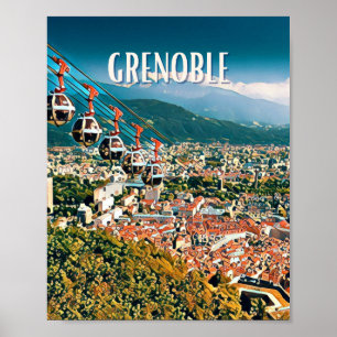 Display Grenoble Photo Vintage Poster