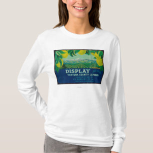 Display Lemon LabelVentura, CA T-Shirt