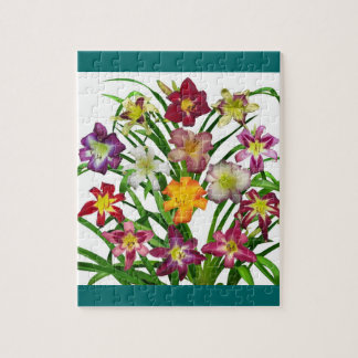 Display of daylilies II Jigsaw Puzzle