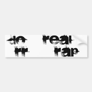 Display Of Real Rap Bumber Sticker