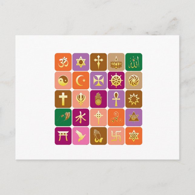 DISPLAY only :Decorative Religious ICONS Postcard (Front)