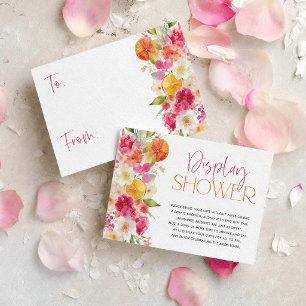 Display Shower Card Brigth Citrus Bridal Shower