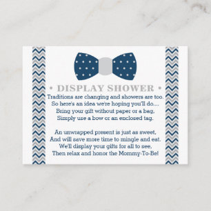 Display Shower Card, Little Man, Bow Tie Enclosure Card