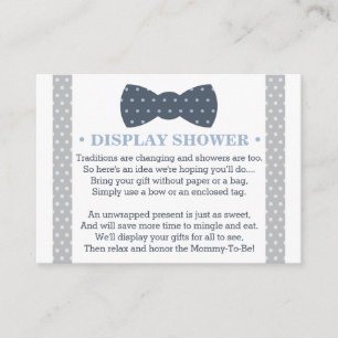 Display Shower Card, Little Man, Bow Tie Enclosure Card