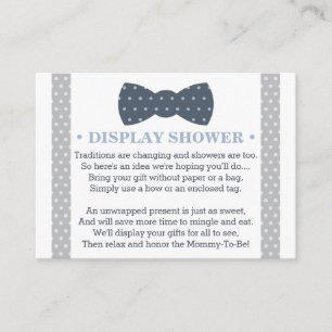 Display Shower Card, Registry Card, Little Man Enclosure Card