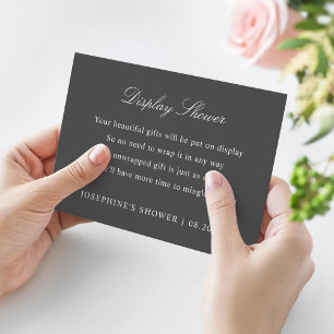 Display Shower Custom Colours Enclosure Card