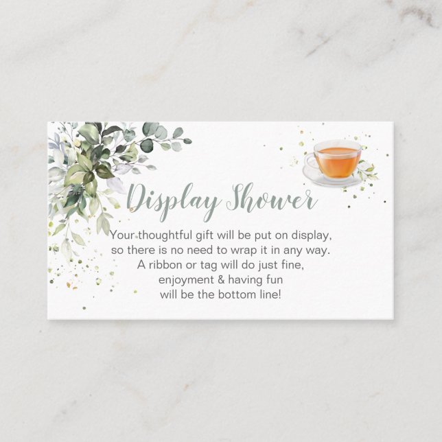 Display Shower Enclosure Baby is Brewing Card (Front)