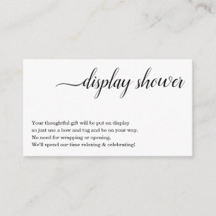 Display Shower Insert for Invitation
