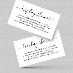 Display Shower Insert for Invitation - Simple