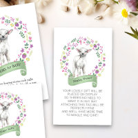 Display Shower No Wrap Poem Little Lamb