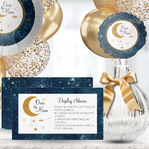 Display Shower Over The Moon Space Theme Enclosure Card