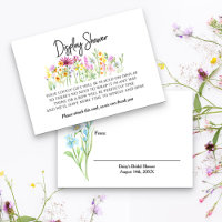 Display Shower Pretty Wildflower Meadow Gift Tag