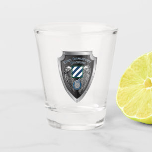 Display your pride in our Army's 3rd Infantry Divi Shot Glass