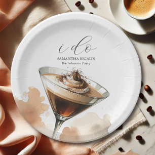 Disposable Bridal Shower Plates Espresso Theme