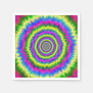 Disposable Napkins Neon Explosion