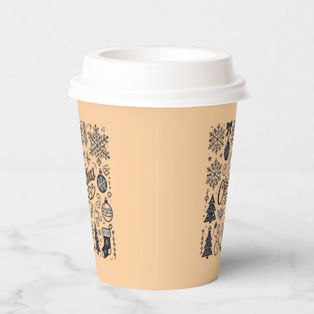 Disposable or paper cups for Christmas (Right)