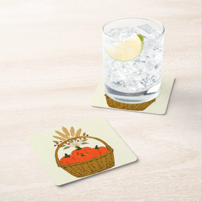 🍂 **Disposable Paper Coaster Pumpkins (Insitu)