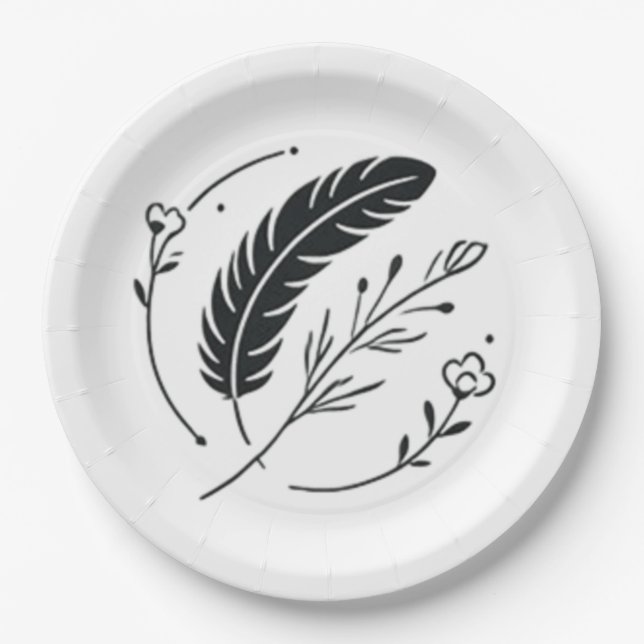 Disposable plates or paper plates  (Front)