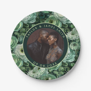 Disposable Ranunculus Plates For Rehearsal Dinner