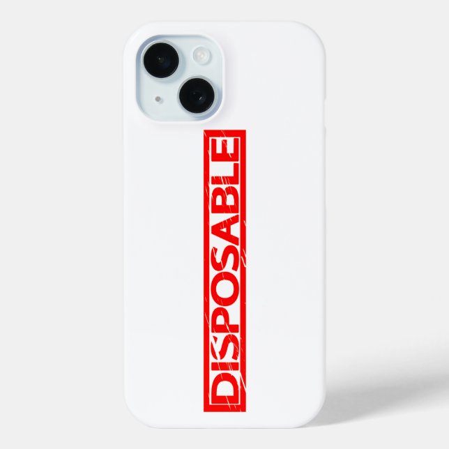 Disposable Stamp Case-Mate iPhone Case (Back)