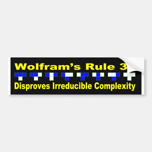 Disproof of "Irreducible Complexity" Bumper Sticker (Front)
