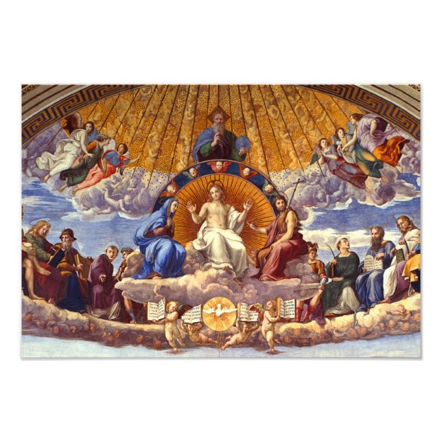 Disputation of the Holy Sacrament by Raphael Photo Print (Front)