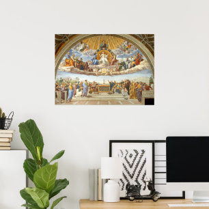 Disputation of the Holy Sacrament by Raphael Poster