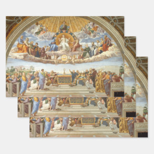 Disputation of the Holy Sacrament, Raphael Sanzio Wrapping Paper Sheet