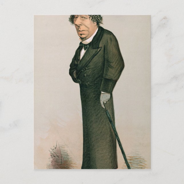 Disraeli, Benjamin Postcard (Front)