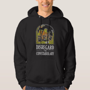 Disregard The Constabulary - Funny Frog Meme Polic Hoodie