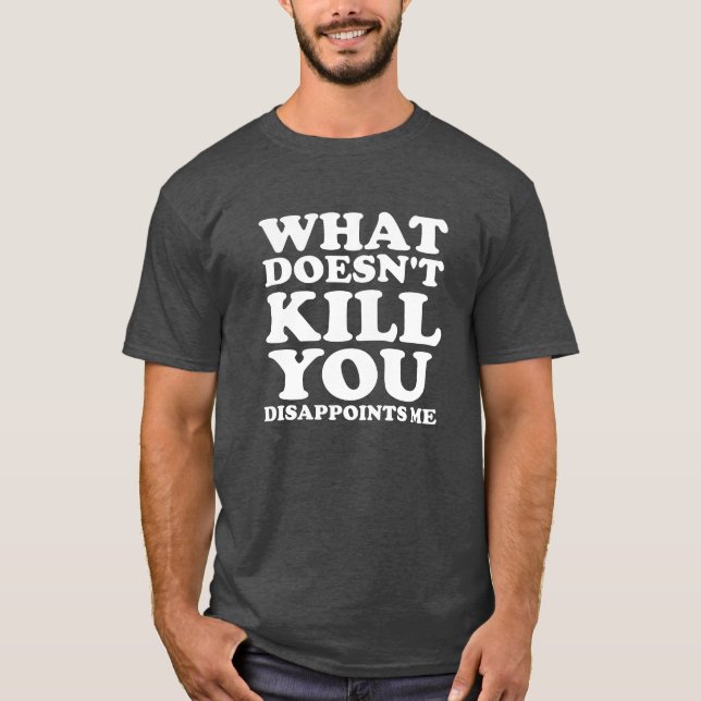 Dissapoints Me Funny Tshirt blk (Front)