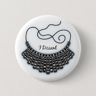 Dissent Collar 6 Cm Round Badge