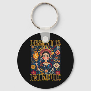 Dissent Is Patriotic Subtle Political Protest Merc Key Ring